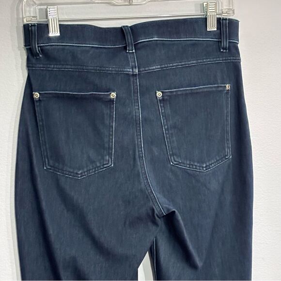 Hue | Women’s Ultra Soft Navy Blue Denim High Waist Skimmer Leggings Dark Wash - Picture 9 of 14